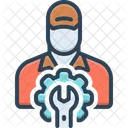 Technician Repair Wrench Icon