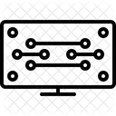 Technik Schaltkreis Mikrochip Symbol