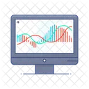 Technische Analyse Datenanalyse Online Daten Symbol