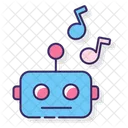 Techno Robot Music Icon