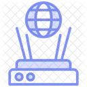 Technological Hologram Duotone Line Icon Icon