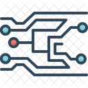 Elektronik Technologie Schaltkreise Symbol