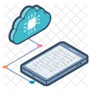 Mise En Reseau Cloud Cloud Computing Technologie Cloud Icon