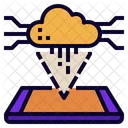 Mobile Technologie Cloud Icône