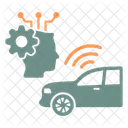 Technologie Sans Conducteur Voiture Sans Conducteur Icône