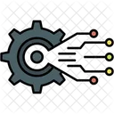 Technology Data Integration Gear Icon