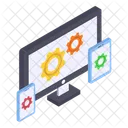 Lcd Tablet Mobile Phone Icon