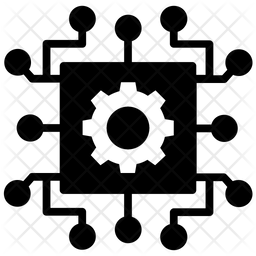 Technology Process Icon - Download in Glyph Style