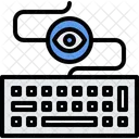 Teclado Keylogger Ojo Icono