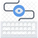 Teclado Keylogger Olho Ícone