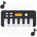 Teclado Piano Musical Icono