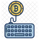 Teclado Bitcoin Teclado Bitcoin Ícone