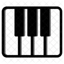 Teclado Piano Musica Ícone