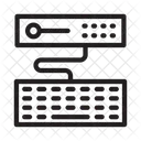 Servidor Base De Datos Teclado Icono