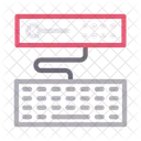 Servidor Base De Datos Teclado Icono