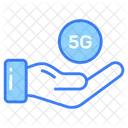 5 G Tecnologia Mao Ícone