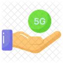 5 G Tecnologia Mao Ícone