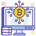 Tecnologia Bitcoin Dinheiro Digital Tecnologia Btc Ícone