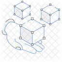 Tecnología de cadena de bloques  Icono