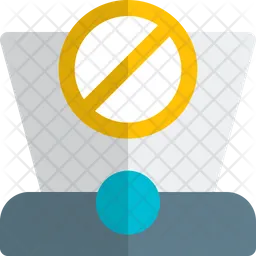 Tecnología de hologramas prohibida  Icono