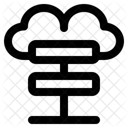 Tecnologia de hospedagem em nuvem  Ícone