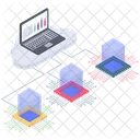 Tecnologia De Nuvem Transferencia De Nuvem Microchip De Nuvem Ícone