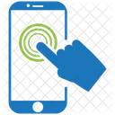 Tecnologia De Pantalla Tactil Mano Tecnologia Icono