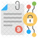Tecnología de papel Bitcoin  Icono
