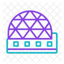 Projecao De Cupula Cupula Geodesica Tecnologia Imersiva Ícone