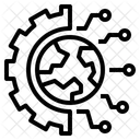 Tecnologia Digital Futuro Ícone