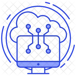 Tecnología en la nube  Icono