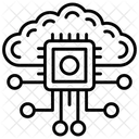 Tecnologia En La Nube Alojamiento En La Nube Red En La Nube Icon