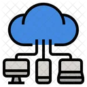 Tecnología en la nube  Icono