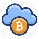 Tecnología de nube bitcoin  Icono