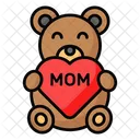 Teddy Bear Mothers Day Mom Icon