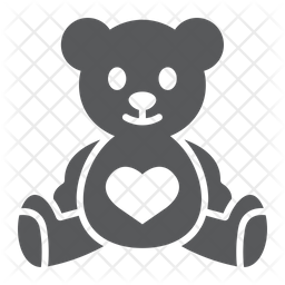 Download Teddy Bear Icon of Glyph style - Available in SVG, PNG, EPS, AI & Icon fonts