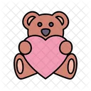 Teddy Bear Love Heart Icon