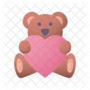 Teddy Bear Love Heart Icon
