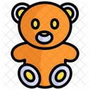Teddy Bear Toy Baby Icon