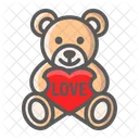 Teddy Bear Heart Icon