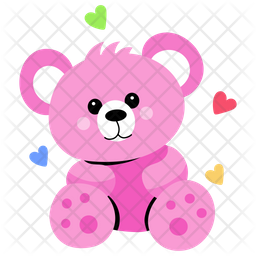 Teddy Bear Icon - Download in Flat Style