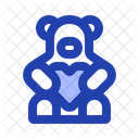 Simple Bear Love Icon