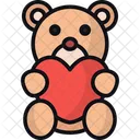 Teddy Bear Stuffed Toy Heart Icon