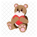 Teddy Bear Kids Playful Icon