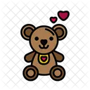 Teddy Bear Cuddle Love Icon