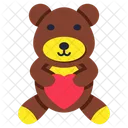 Teddy Bear Stuffed Toy Plaything Icon