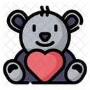 Teddy Bear Valentines Day Toy Icon