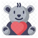 Teddy Bear Valentines Day Toy Icon