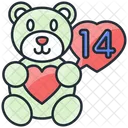 Teddy bear love  Icon