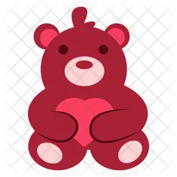 Teddy Bear Sticker  Icon